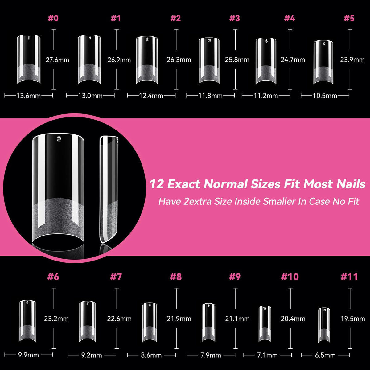 UNA GELLA nail tips in use during nail art