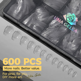 UNA GELLA nail tips in various sizes