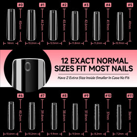 UNA GELLA nail tips suitable for nail art