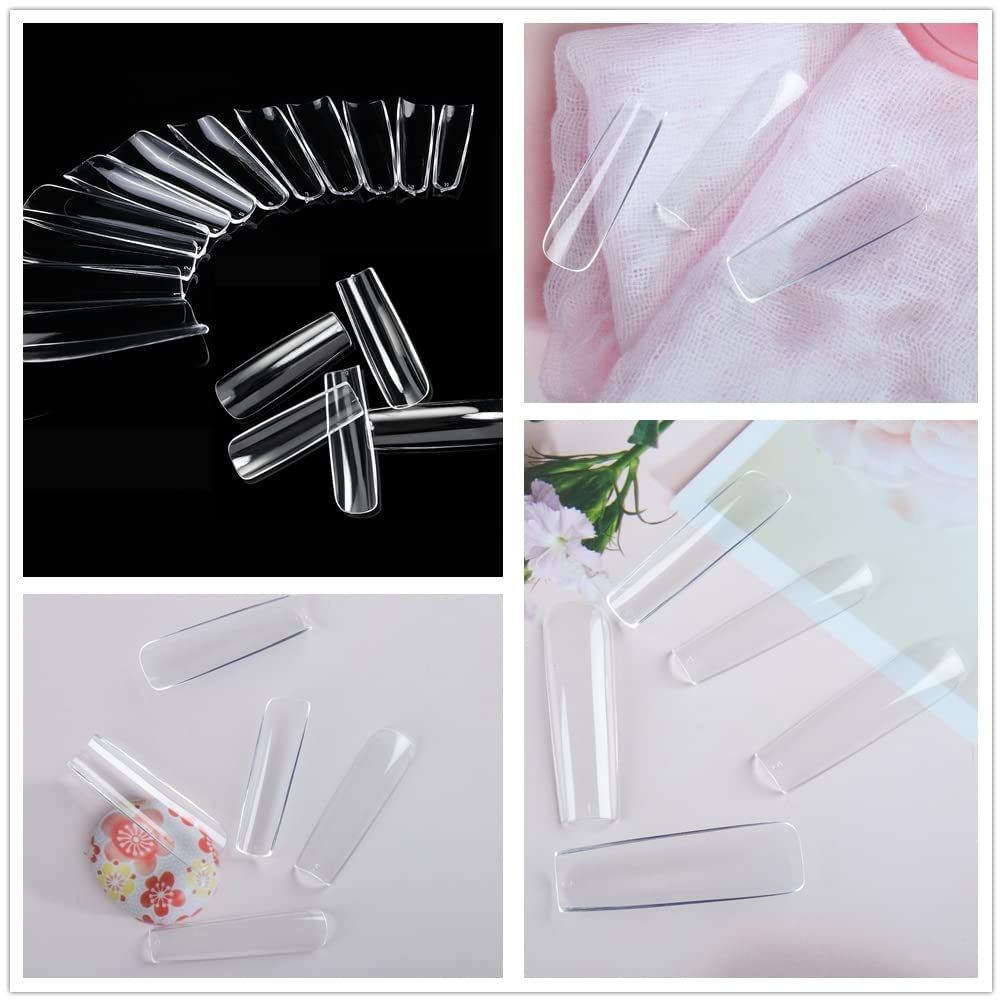 UNA GELLA nail tips with clear size markings