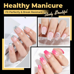 UNA GELLA Short Coffin Nail Tips packaging
