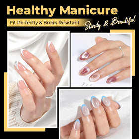 UNA GELLA Short Oval Almond Nail Tips packaging