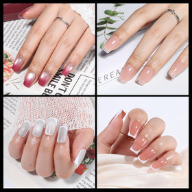 UNA GELLA Short Square Gel Nail Tips packaging