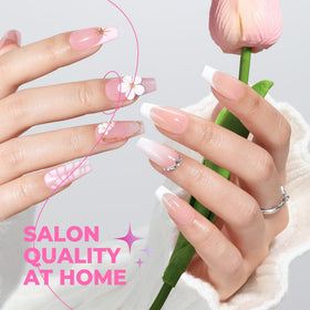 UNA GELLA Soft Gel Medium Coffin Nails Tips packaging details