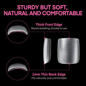 UNA GELLA Toe Nail Tips in a beauty setup
