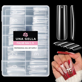 UNA GELLA XXL Extra Long Square Nail Tips front view