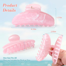 Unbednigt hair claw clip displayed on a stylish background