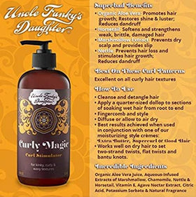 Uncle Funky's Daughter Curly Magic Stimulator 18 oz with application texture