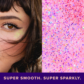 UNICORN SNOT Glitter Gel in use at a festival