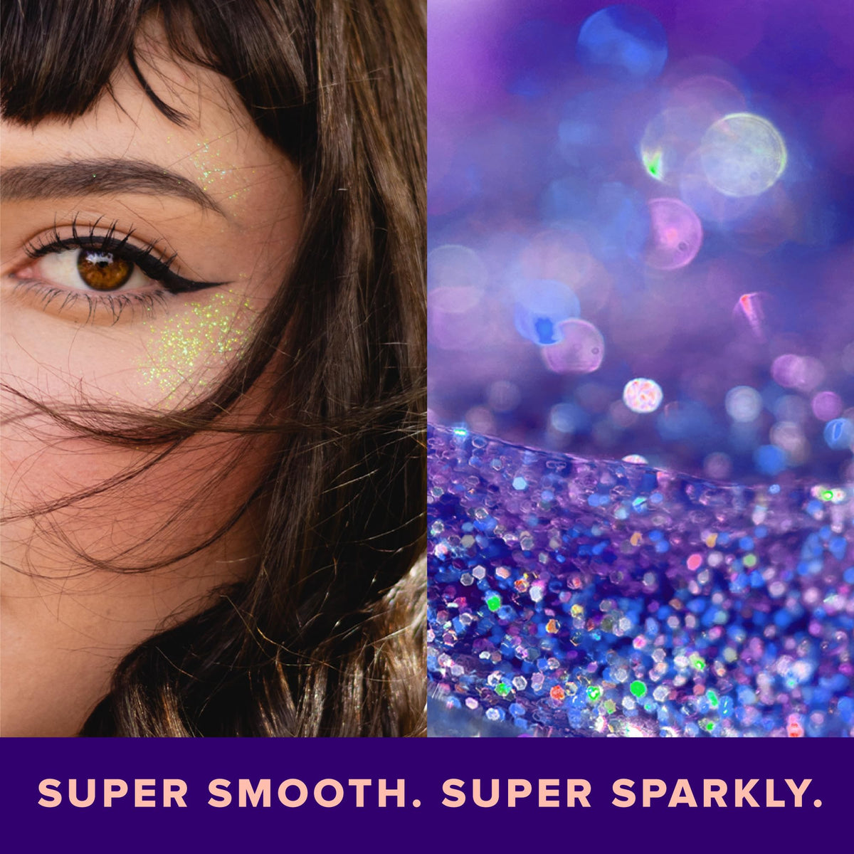 UNICORN SNOT Glitter Gel packaging with dimensions