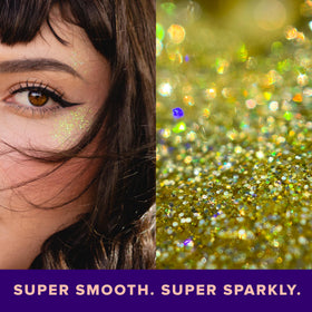 UNICORN SNOT Holographic Body Glitter Gel on hair