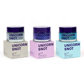 UNICORN SNOT Holographic Glitter Gel 3-Pack front view