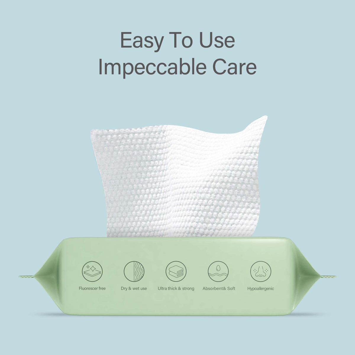 UNIFREE Facial Tissues 8-pack side view