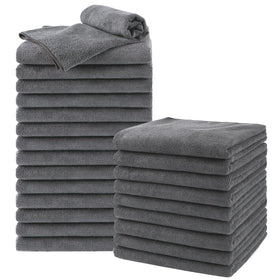 UNIMADE 24 pack grey salon towels front view