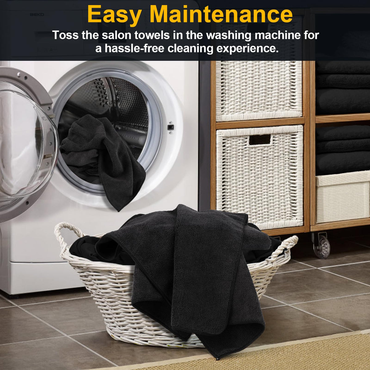 UNIMADE Salon Towels with measuring dimensions