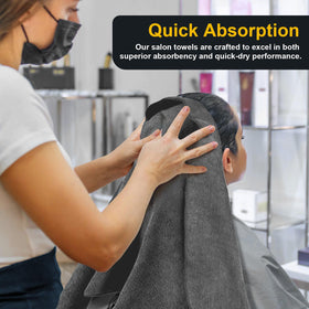 UNIMADE towel in use at a hair salon