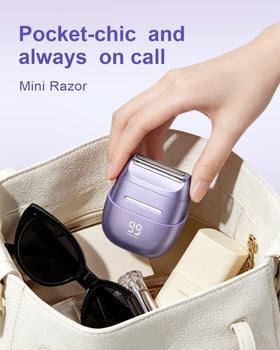 unimiko Electric Shaver for Women, in use on legs