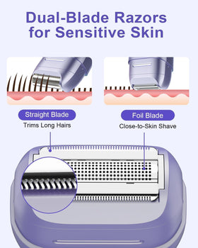 unimiko Electric Shaver for Women, side view