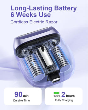 unimiko Electric Shaver for Women, waterproof demonstration