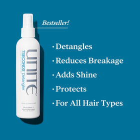 UNITE 7SECONDS Detangler back view showing ingredients