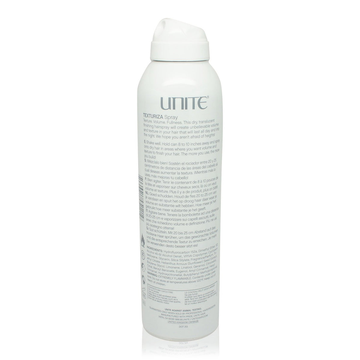 UNITE Hair TEXTURIZA Dry Texture Spray packaging details