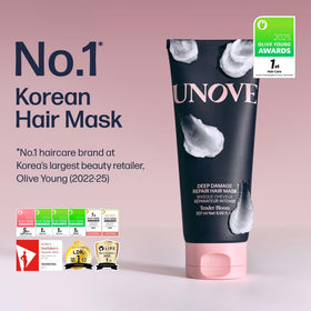 UNOVE Deep Damage Repair Hair Mask with keratin ingredients