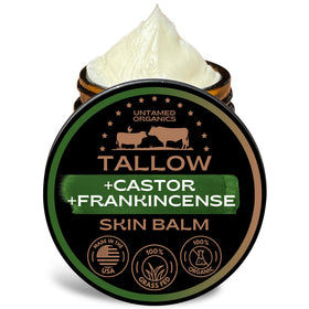 Untamed Organics Beef Tallow Balm 2 oz front view