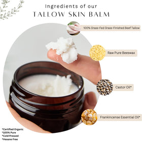 Untamed Organics Beef Tallow Balm packaging