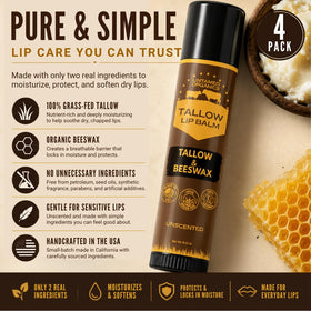 Untamed Organics lip balm showing the texture