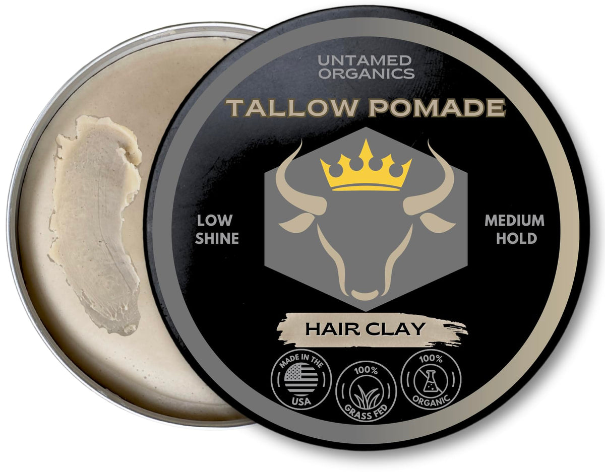 Untamed Organics Tallow Hair Clay 2 FL. oz. front view
