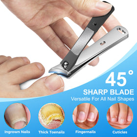 Upgraded slanted nail clipper for ingrown nails