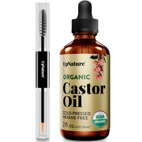 UpNature Castor Oil Eyelash & Eyebrow Growth Serum 2oz front view