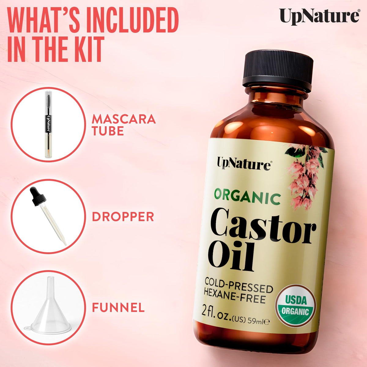 UpNature Castor Oil Eyelash & Eyebrow Serum lifestyle scene