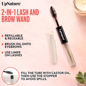 UpNature Castor Oil Eyelash & Eyebrow Serum packaging