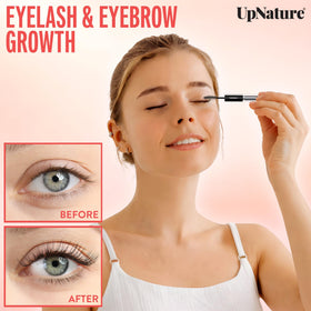 UpNature Castor Oil Eyelash & Eyebrow Serum with mascara wand