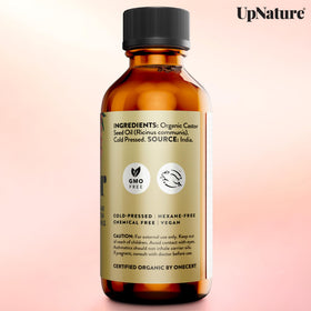 UpNature Castor Oil Eyelash & Eyebrow Serum with natural ingredients