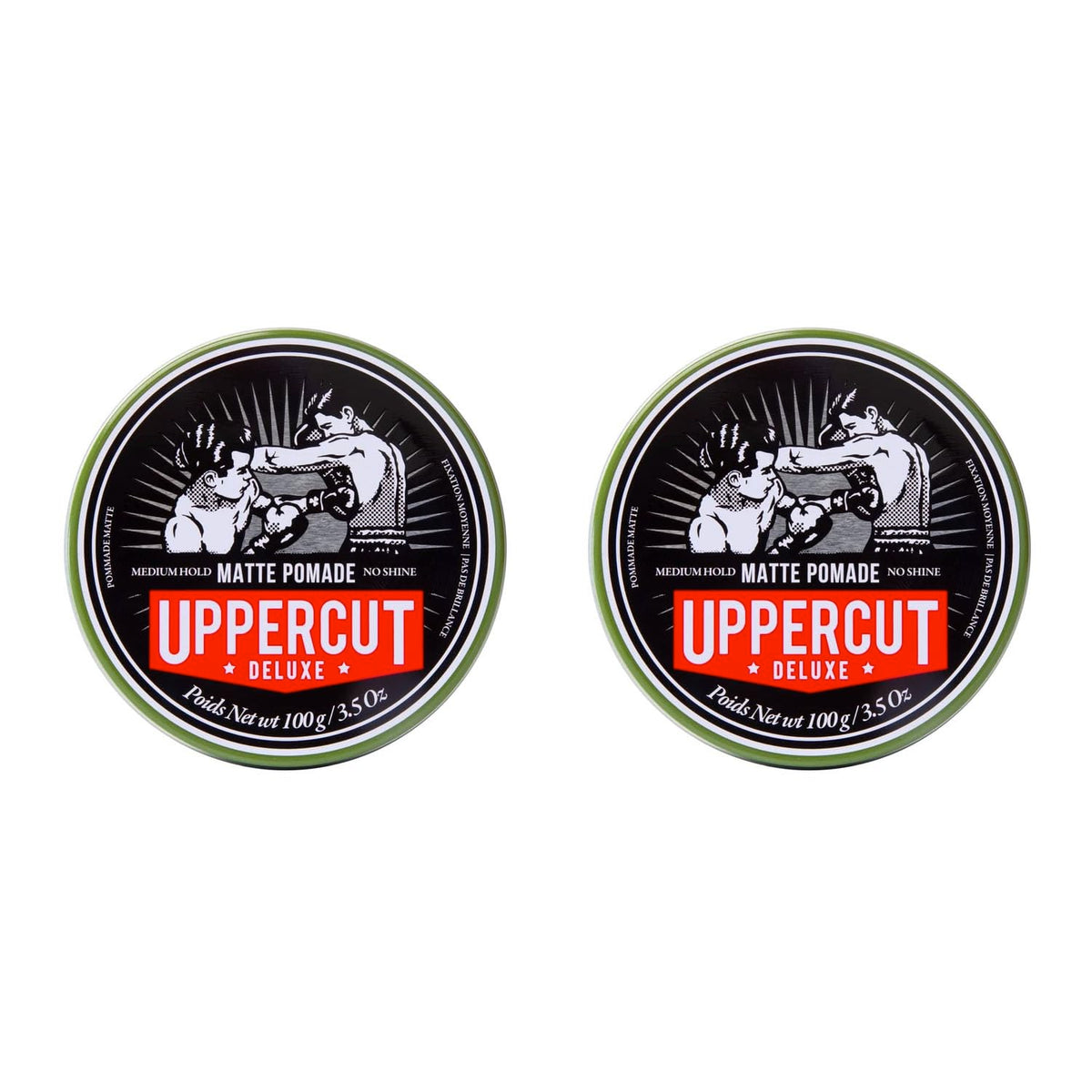 UPPERCUT DELUXE Matte Pomade 2-Pack front view