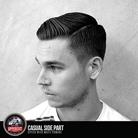 UPPERCUT DELUXE Matte Pomade on a bathroom counter