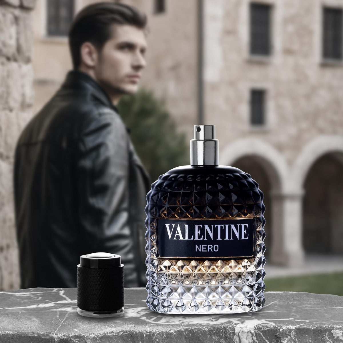 URBAN COLLECTION Valentine Nero cologne bottle close-up