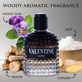 URBAN COLLECTION Valentine Nero cologne bottle side view