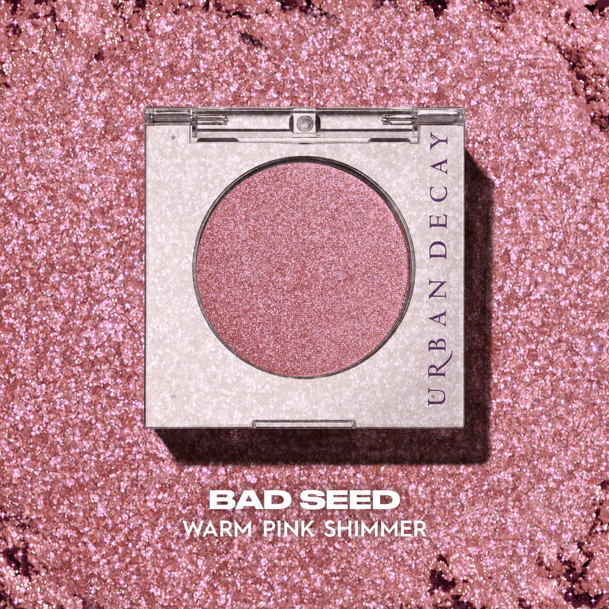 URBAN DECAY 24/7 Eyeshadow Bad Seed warm pink shimmer swatch