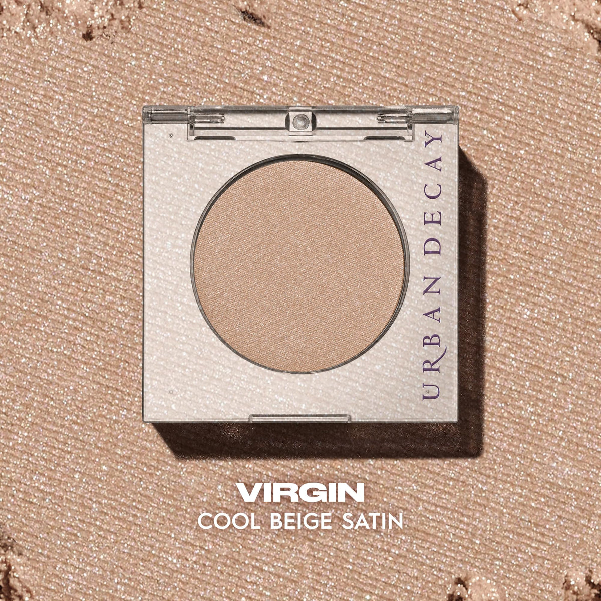 URBAN DECAY 24/7 Eyeshadow Cool Beige Satin Shadow swatch on skin