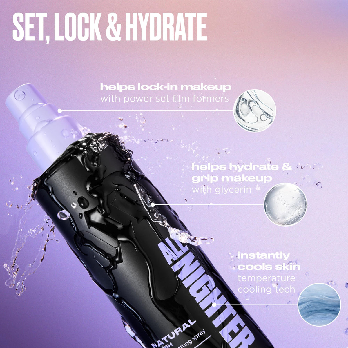 URBAN DECAY All Nighter Setting Spray close-up of nozzle