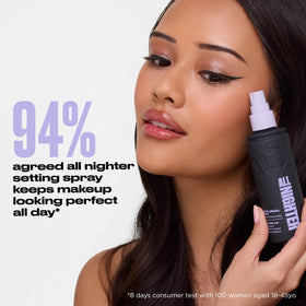 URBAN DECAY All Nighter Setting Spray on vanity