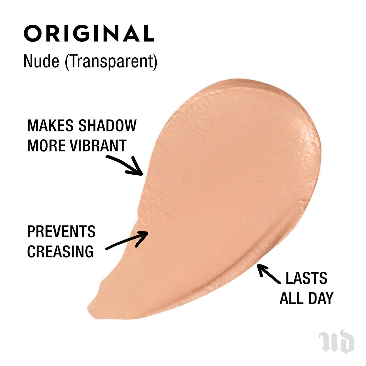 URBAN DECAY Eyeshadow Primer Potion Original Transparent packaging
