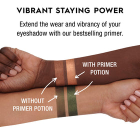 URBAN DECAY Eyeshadow Primer Potion Original Transparent with eyeshadow