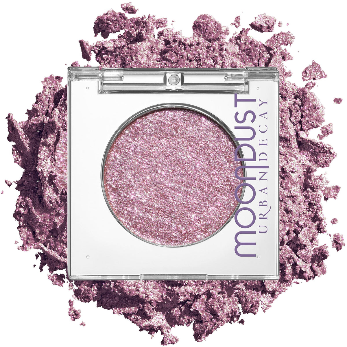 URBAN DECAY Moondust Lilac Purple Sparkle Eyeshadow front view