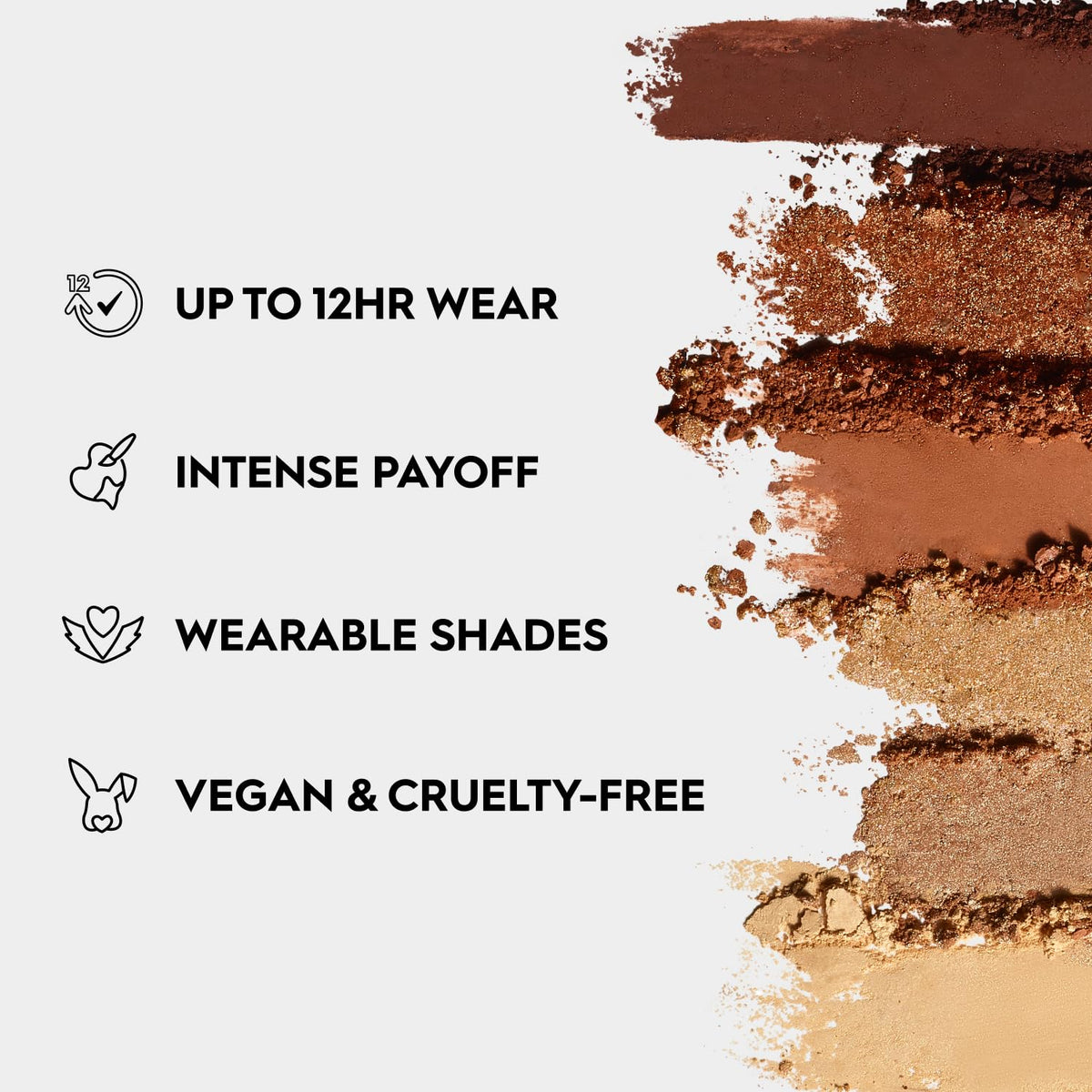 URBAN DECAY Naked Mini Bronze Eyeshadow Palette open showing 6 shades