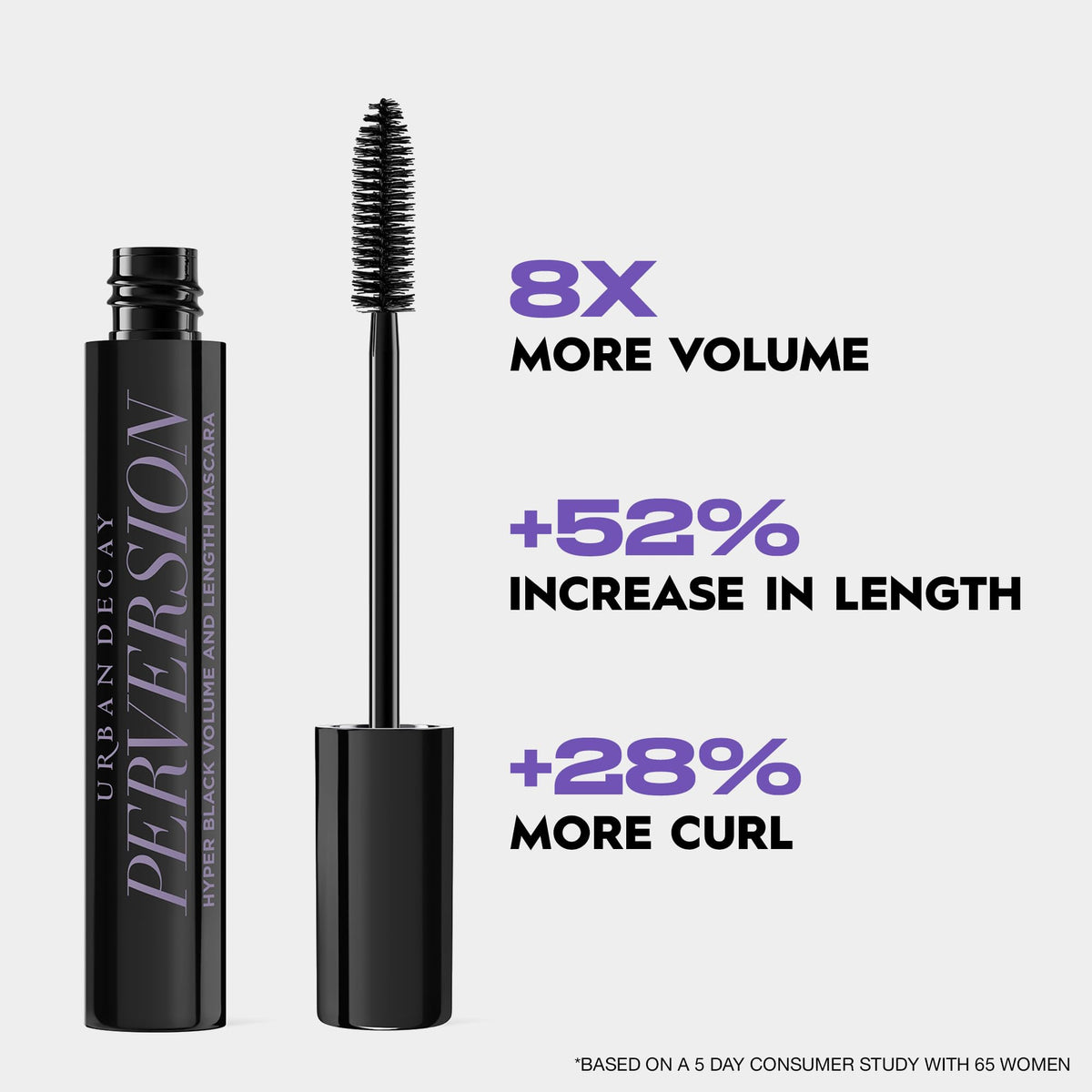 URBAN DECAY Perversion Mascara application on lashes