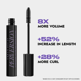 URBAN DECAY Perversion Mascara application on lashes
